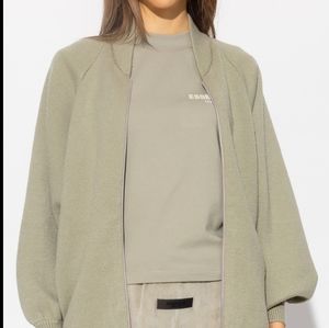Fear of God Essentials Full Zip Cardigan XS NWT Moss